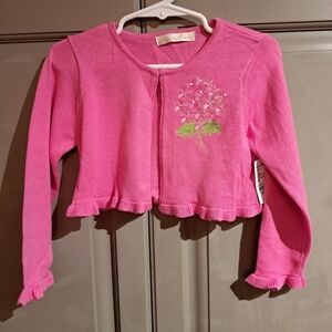 American Princess size 4T sweater embroidered bouquet New